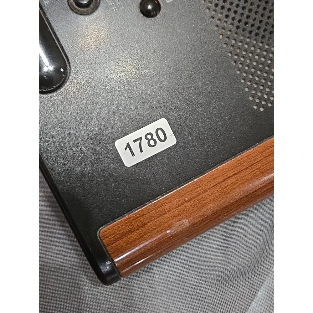 Sony Dream Machine ICF-C420 Digital Clock Radio Black Woodgrain AM/FM Dual Alarm